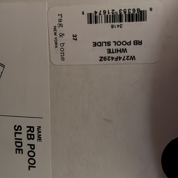 $40 - NWT Rag & Bone Pool Slides $125 - size 7 - Picture 4 of 8